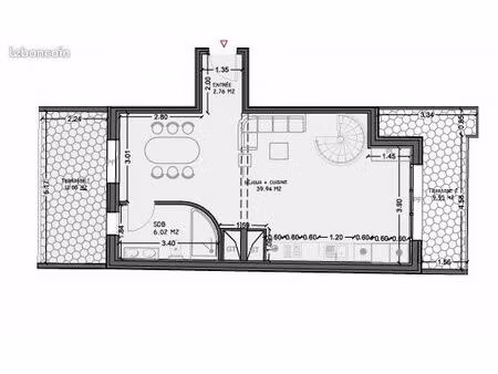 appartement 3 pièces 83 m²