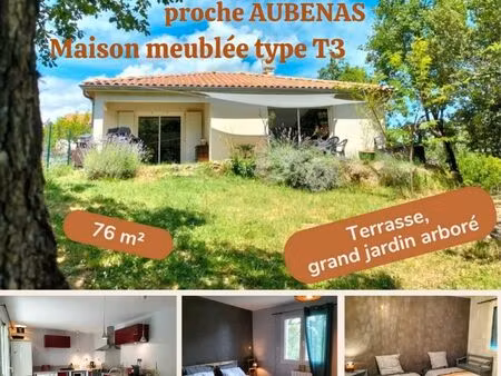 maison meublée moderne à 10 minutes aubenas
