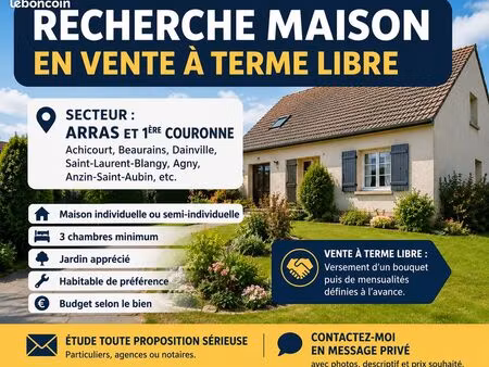 recherche maison en vente à terme libre