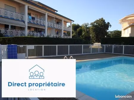 appartement f2 de 51m2  2 chambres  piscine  proche du port ostréicole