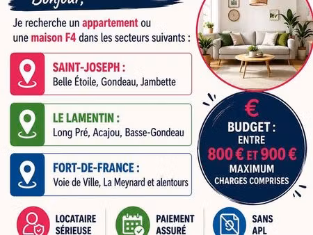 recherche f4 secteur centre