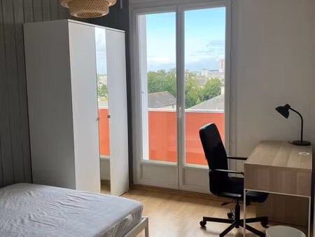 appartement meublé 3 chambres 67 m² - angers - résidence puy garnier - idéal colocation