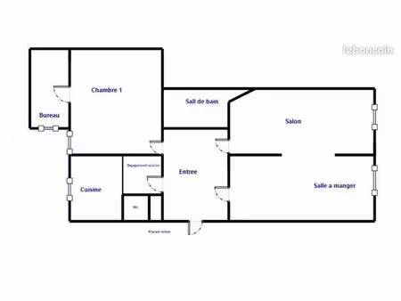 appartement 3 pièces 62 m²