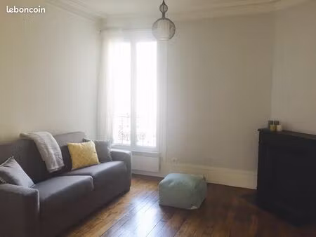 appartement 2 pièces meublé  40 m2  rue victor hugo  levallois perret 1 295 charges compri