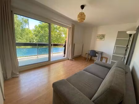 ramonville centre t1 meuble + terrasse + parking