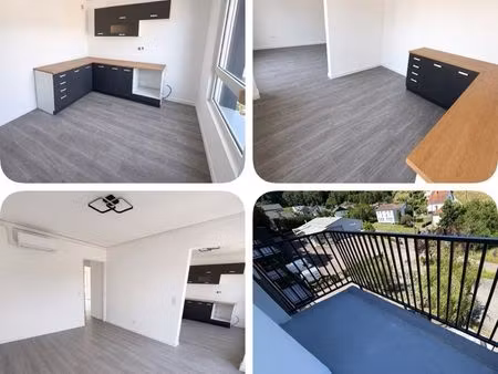❤️ rare au centre ville f3 entièrement rénové - première mise en location - parking gratui