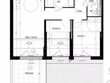 vente appartement 3 pièces à vannes ménimur - st-guen (56000) : à vendre 3 pièces / 60m² v