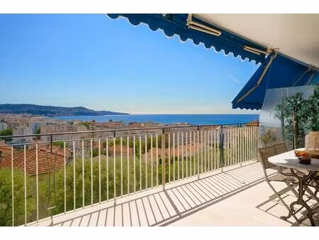 appartement 3 pièces nice terrasses piscine & vue mer panoramique