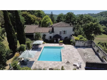 maison en pierre avec piscine et 3 hectares