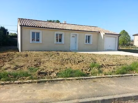 terrain avec maison neuve à vendre