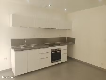 grand studio rénové rdc avec extérieur