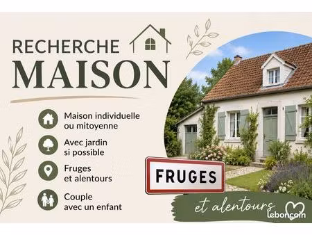 recherche maison fruges et alentours