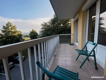 t3 meublé 82m² - quartier tourtellière - vue parc - balcon - parking
