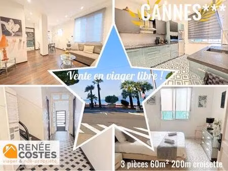 viager libre - f74-h70 ans - cannes (06400)