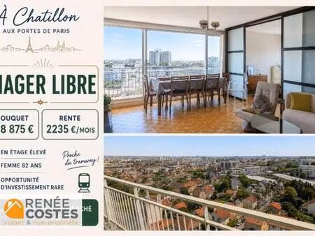 viager libre - f82 ans - chatillon (92320)