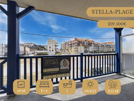 stella-plage superbe t2 avec coin nuit  balcon exceptionne