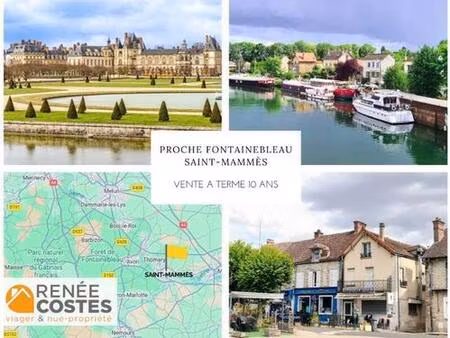 vente à terme occupée sur 120 mois - fontainebleau (77300)