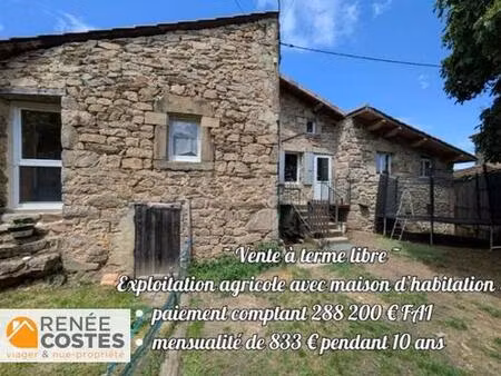 vente à terme libre sur 120 mois - alboussiere (07440)