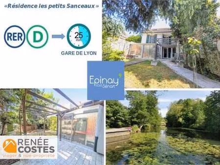 vente en nue propriété - f68 ans - epinay sous senart (91860)