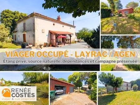 vente en nue propriété - h79 ans - layrac (47390)