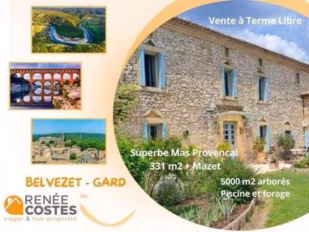 vente à terme libre sur 180 mois - uzes (30700)