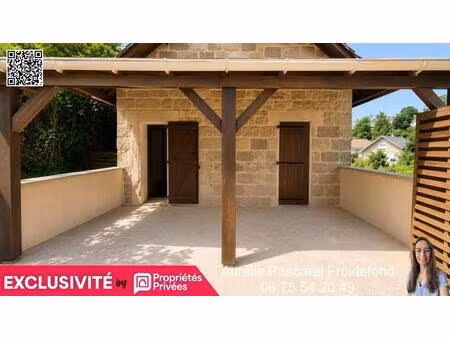 brive : grange en pierre  rénovée en maison t4 d'env. 110m² - 3 chambres + bureau - comble