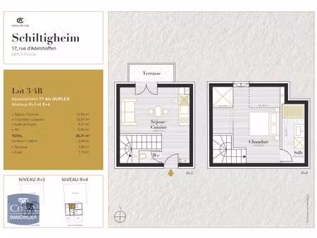 location appartement 1 pièce 26m² schiltigheim 67300