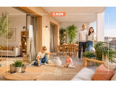 vente appartement neuf 4 pièces 95m2 caen - 436000 € - surface privée