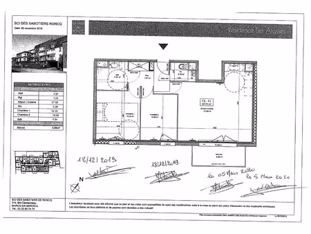 location appartement 3 pièces 63m² roncq 59223