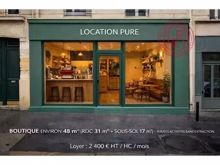 location commerce paris 12eme 75012 48m²