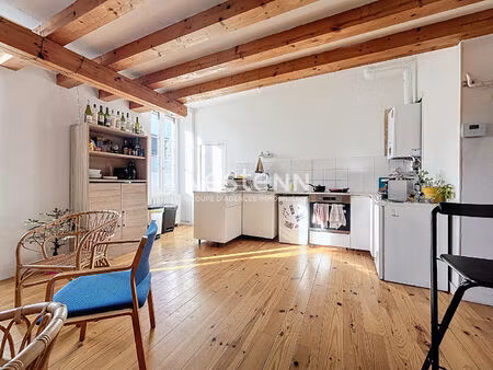 a vendre angers - la madeleine - appartement 3 pièces de 53m2-libre de locataire