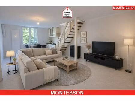 yvelines - montesson (78360) - a vendre - appartement duplex au 1er et combles de 65 m² -.