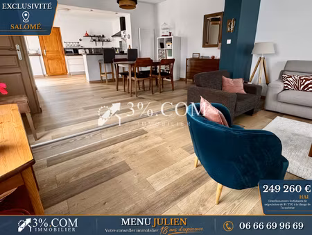 maison semi-individuelle 97m2 - salomé -aucun travaux - jard