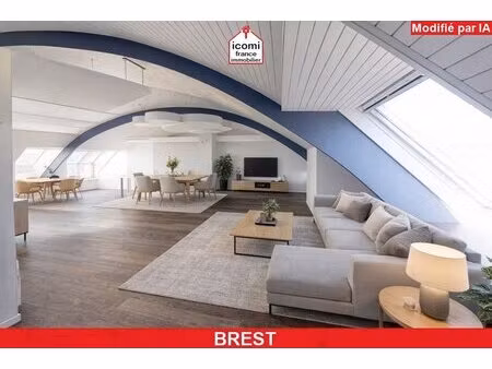 finistere - brest (29200) - a vendre - appartement duplex t5 - 2 chambres - immeuble...