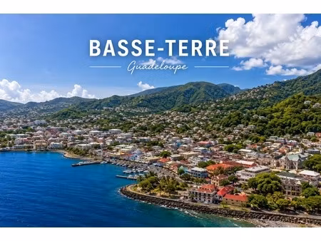 maison à vendre 4 pièces basse terre (971) maison t4 proche de la place d'armes