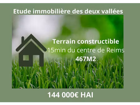 terrain witry les reims 467 m2