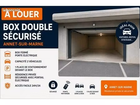 location box double securisé-annet sur marne
