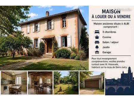 maison à louer ou à vendre