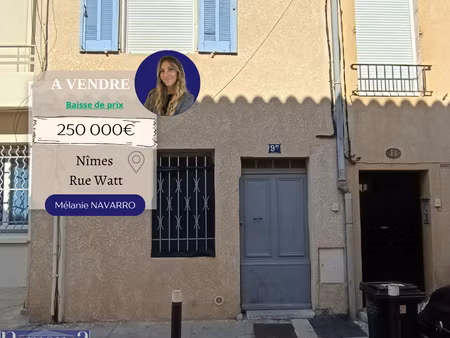 immeuble de 3 lots - rue watt nîmes