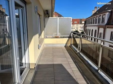 attique 2p terrasse strasbourg orangerie