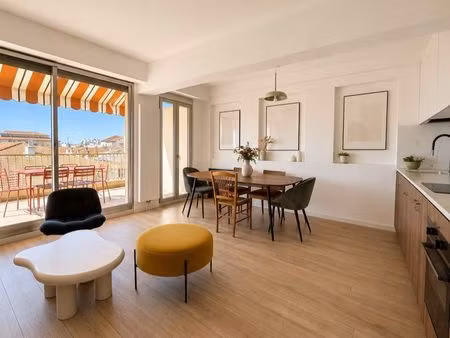 beau 3 p de 79m²  terrasse sud  vue dégagée  proche gare nice-ville