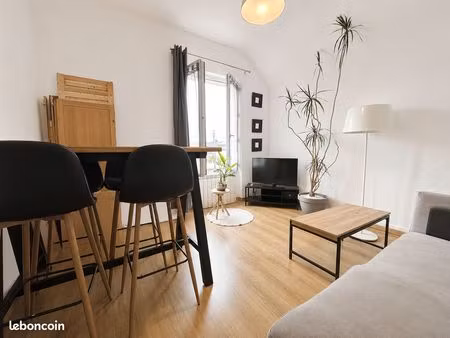 t3 lumineux avec jardin privatif