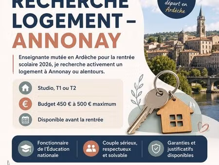 recherche urgent logement annonay