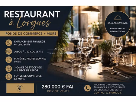 vente locaux professionnels 0 pièces 100 m² à lorgues (83510)  280 000 €