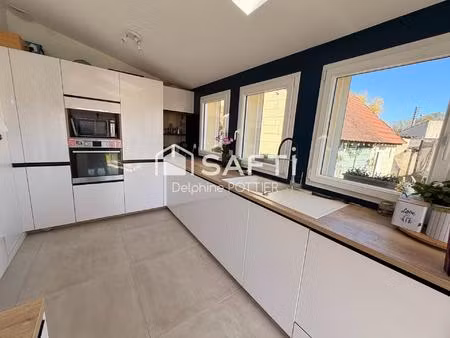 maison  4 chambres  terrain clos