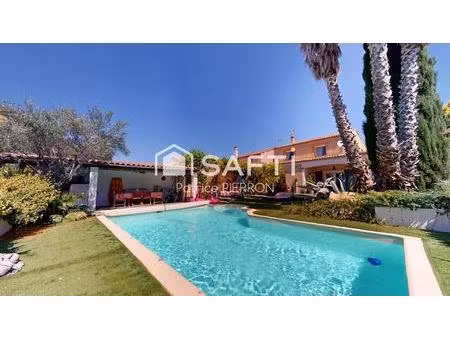 villa avec piscine et jardin à cournonterral