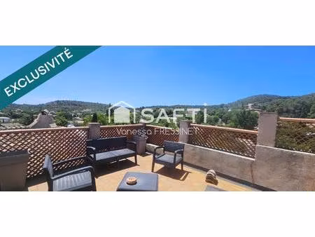 vue exceptionnelle à 360° ! maison de village rénovée avec terrasse panoramique