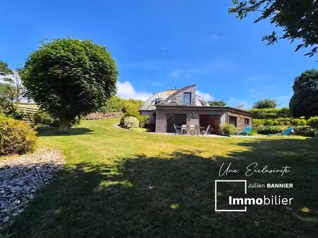 exclusivité - plouarzel – maison en bois originale de 162 m²  au calme  sans vis-à-vis  à 