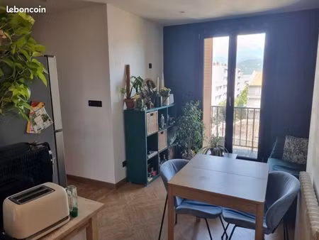 t2 meublé avec balcon et vue sur belledonne – grenoble