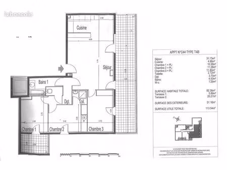 appartement t4 istres